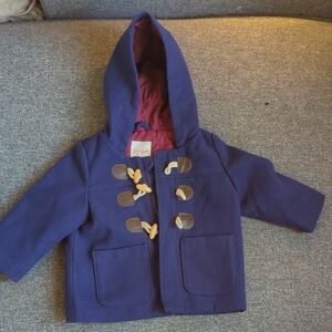 Cat & Jack Royal Blue Hooded Pea Coat
